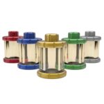 Fläschchenschutz VSLG – Bleiglas-Vialabschirmung in fünf Farben für radioaktive Fläschchen | MNT Kwint Int